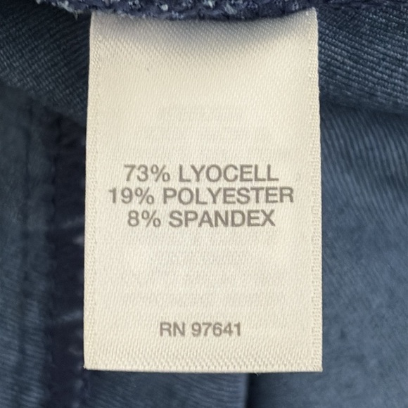 J. JILL Pure Jill Indigo Tunic Dress Trapeze Swing Long Sleeve V Neck Blue Sz S - Picture 8 of 12